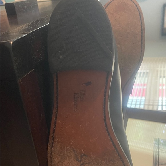 Allen Edmonds Sleek Black Leather Slip-Ons - Picture 3 of 3